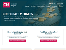 Tablet Screenshot of corporatemergers.co.uk